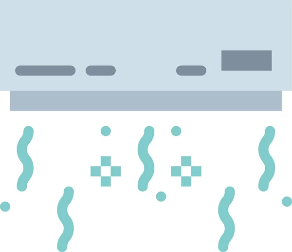 Klimagerät Ikone Flachen Stil — Stockvektor