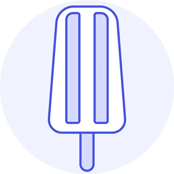 Icone Sucrée Popsicle Alimentaire Dans Catégorie Des Boissons Alimentaires — Image vectorielle