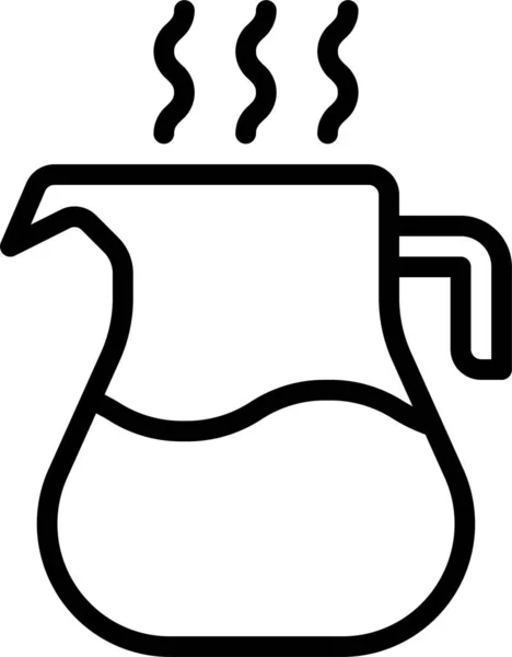 Kahve Moka Demlik Simgesi — Stok Vektör