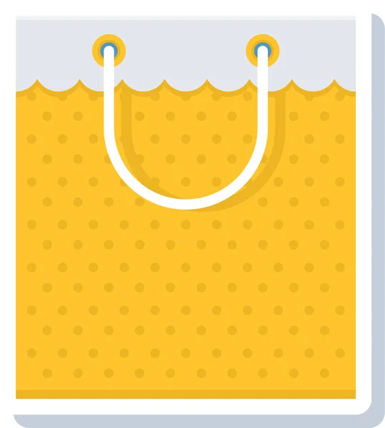 Icono Tienda Bolsos Estilo Plano — Vector de stock