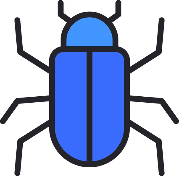 Bug Computer Infected Icon — Stock Vector