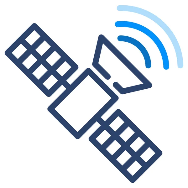 Antenna Rocket Satellite Icon Outline Style — 스톡 벡터