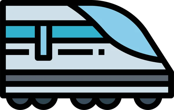 Icono Del Tren Del Metro Ferroviario Categoría Turismo Hoteles Hostelería — Vector de stock