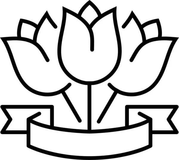 Квітка Пелюстка Значок — стоковий вектор