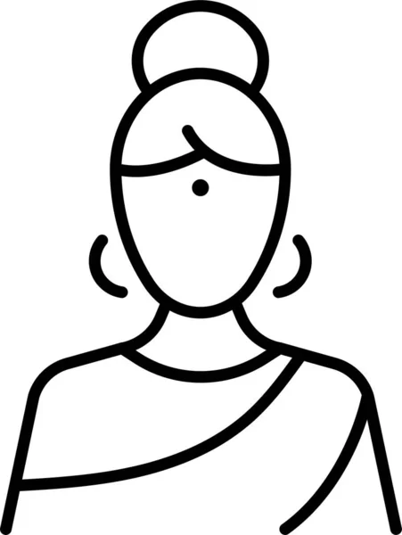 Ikona Indické Osoby — Stockový vektor