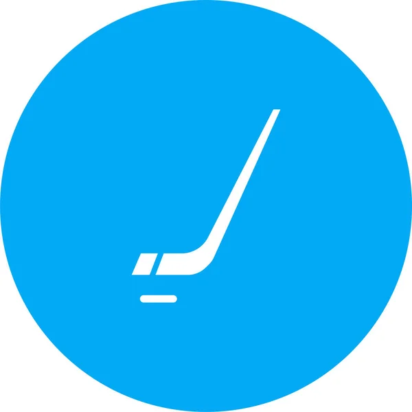 Spel Hockey Ikon Platt Stil — Stock vektor