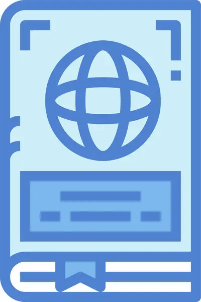 Іконка Паспорта Книги Категорії Туристичних Готелів Готелів — стоковий вектор