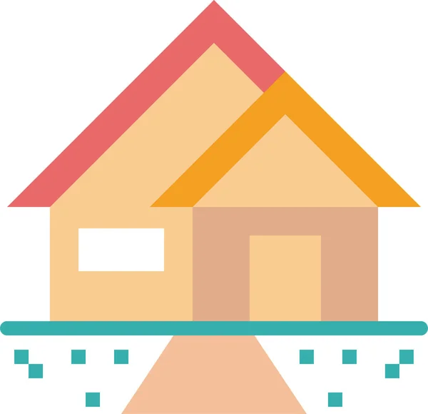 Immobilier Maison Icône Dans Catégorie Gestion Entreprise — Image vectorielle