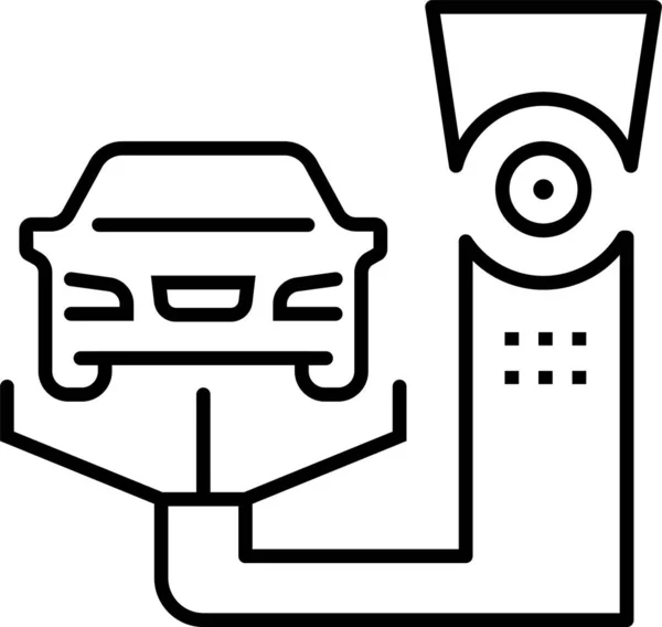 Auto Parkeren Pictogram — Stockvector