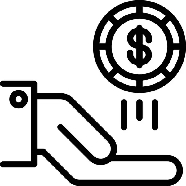 Business Dollar Finance Icon — Stock Vector