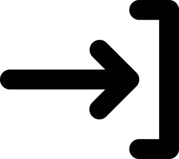 Šipka Symbol Ikoně Kategorii Šipek — Stockový vektor