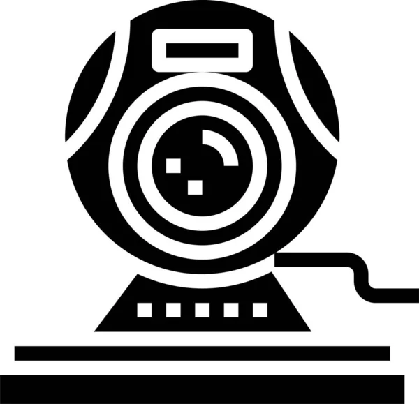 Icona Della Tecnologia Delle Telecamere Chiamata Nella Categoria Forze Dell — Vettoriale Stock