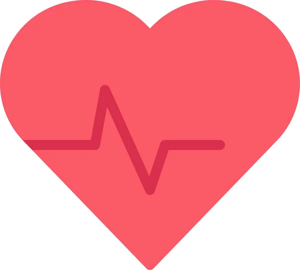 Cardiogramme Icône Pouls Cardiaque — Image vectorielle