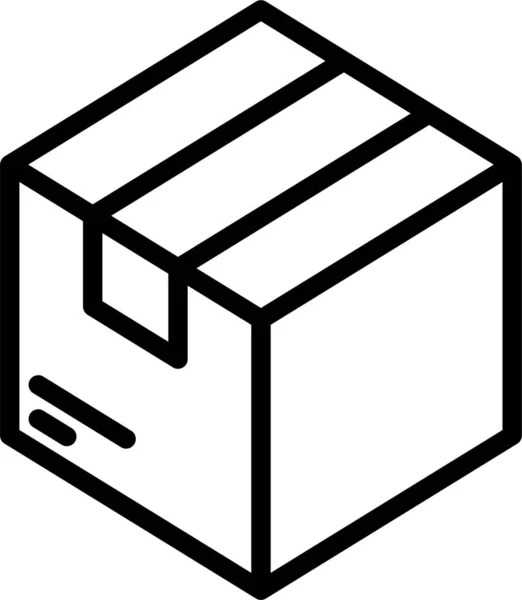 Ikona Zakupów Dostawy Pudełka — Wektor stockowy
