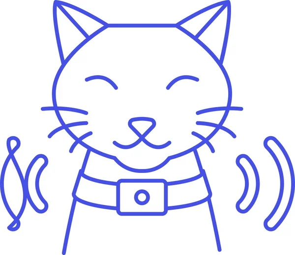Animal Chat Puce Icône Dans Animal Vétérinaire Catégorie — Image vectorielle