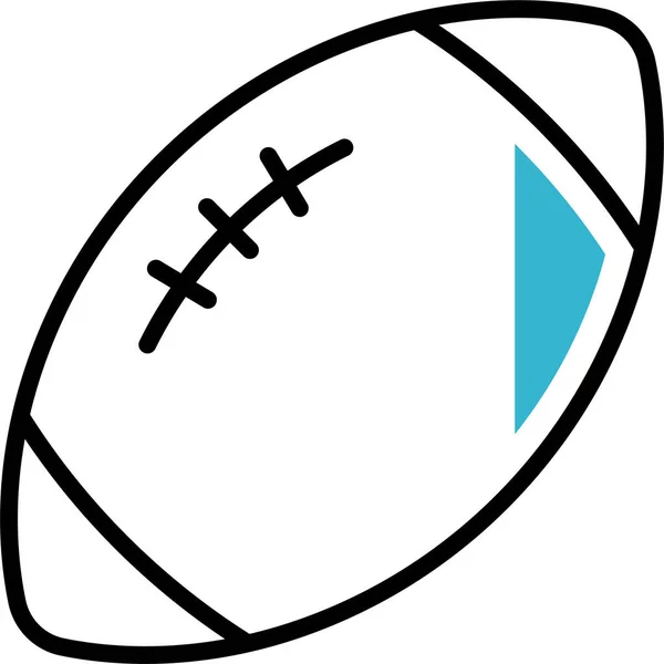 Rugby Quanco Icono Del Deporte Categoría Independencia Día Nosotros — Archivo Imágenes Vectoriales