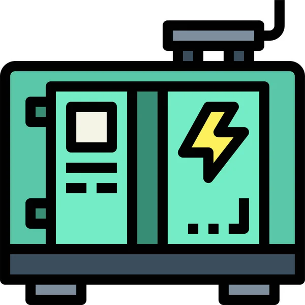 Electricidad Eléctrica Icono Energía — Vector de stock