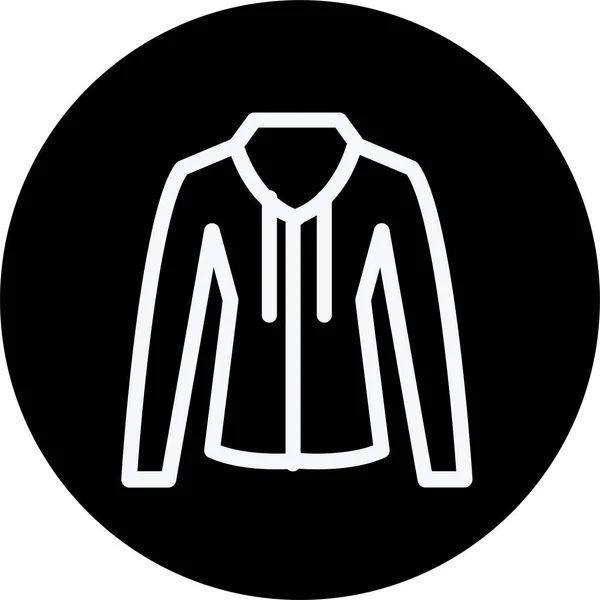 Kleding Kleding Kleding Pictogram Omtrek Stijl — Stockvector