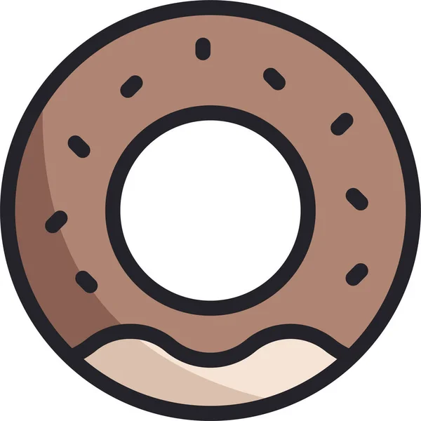 Bakery Donut Donuts Symbol Der Kategorie Events Und Unterhaltung — Stockvektor