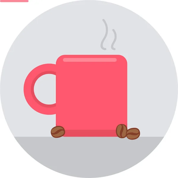 纯风格的咖啡杯图标 — 图库矢量图片