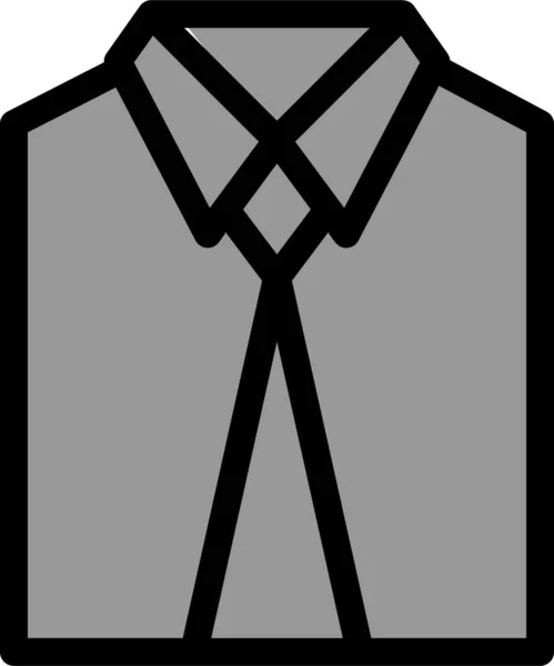 Accessoires Kleding Kleding Pictogram Gevulde Outline Stijl — Stockvector