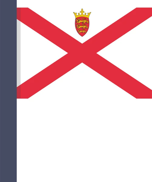 Bandera Del País Icono Jersey Estilo Plano — Archivo Imágenes Vectoriales