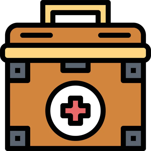 Aid Doctor First Icon Hospitals Healthcare Category — Stock Vector