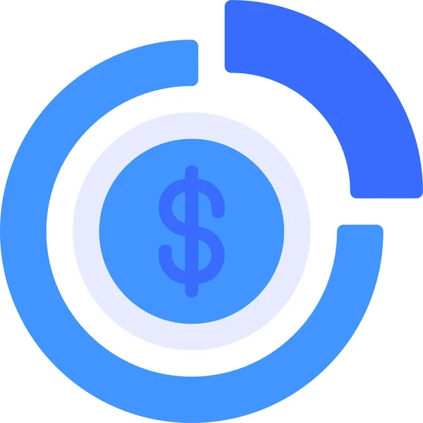 Gráfico Negócios Ícone Diagrama — Vetor de Stock