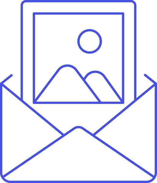 Anhang Inhalt Mail Symbol — Stockvektor