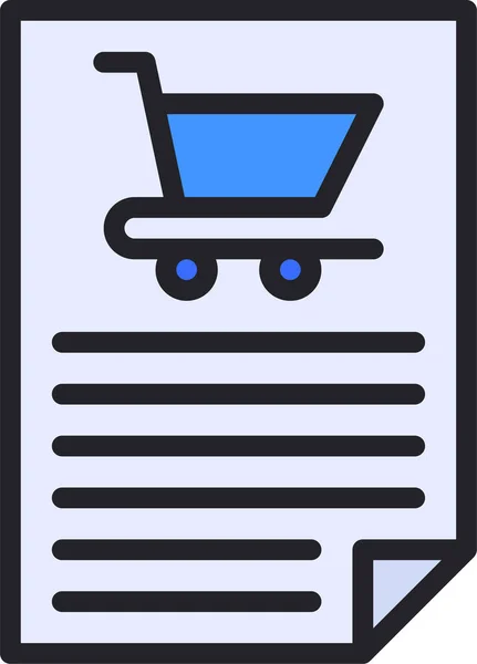 Trolley Cart Shopping Icon — Stock Vector