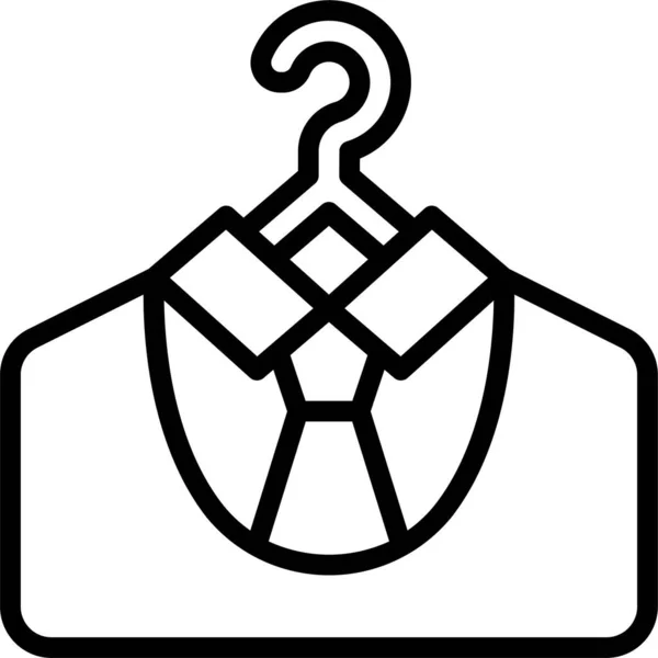 Uniform Shirt Suit Icon — Stock Vector