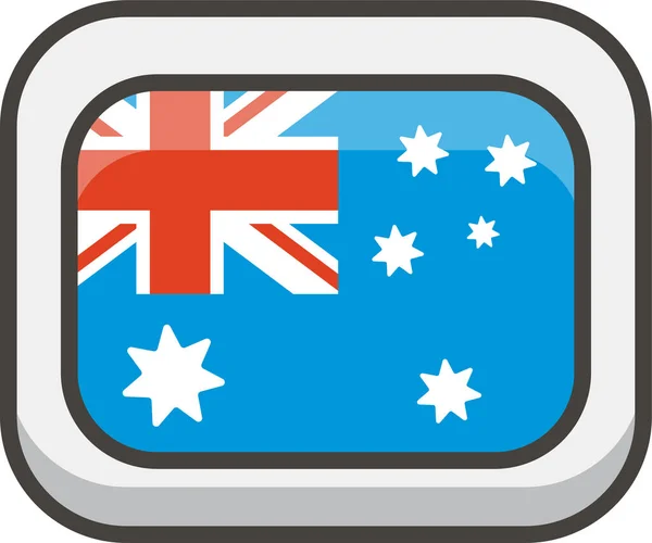 Australia Σημαία Γεμάτη Περίγραμμα Εικονίδιο Στυλ Γεμάτο Περίγραμμα — Διανυσματικό Αρχείο