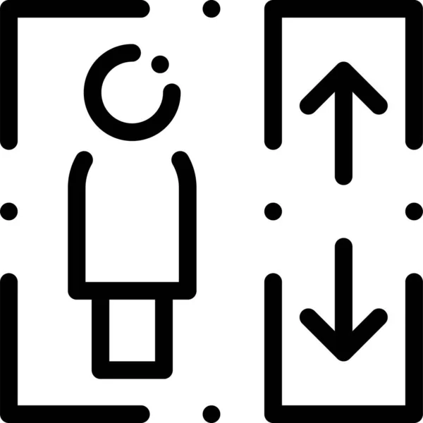 Ascenseur Groupe Ascenseur Icône Dans Catégorie Tourisme Hôtels Hospitalité — Image vectorielle