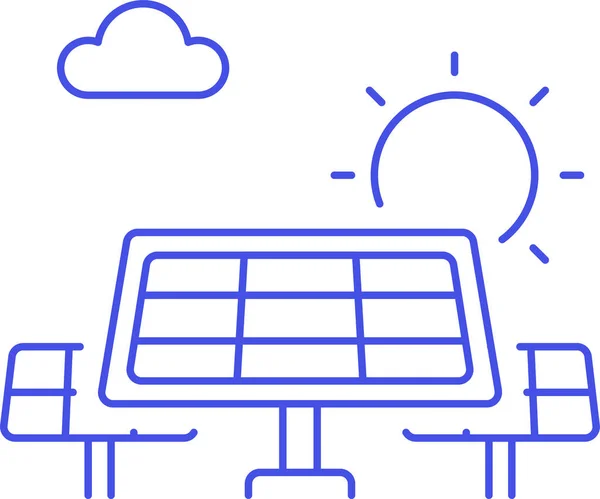 Ícone Energia Dia Célula Categoria Ecologia Ambientalismo —  Vetores de Stock