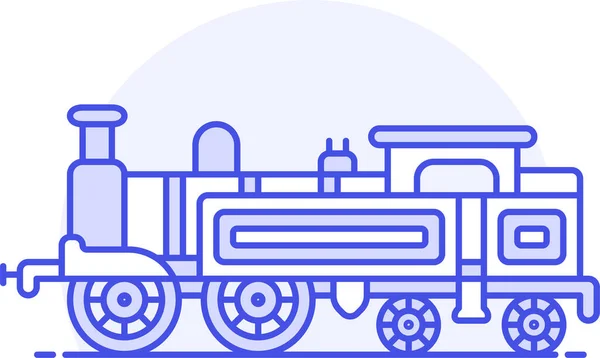 Steam Transportation Engine Icon Filled Outline Style — Stock Vector