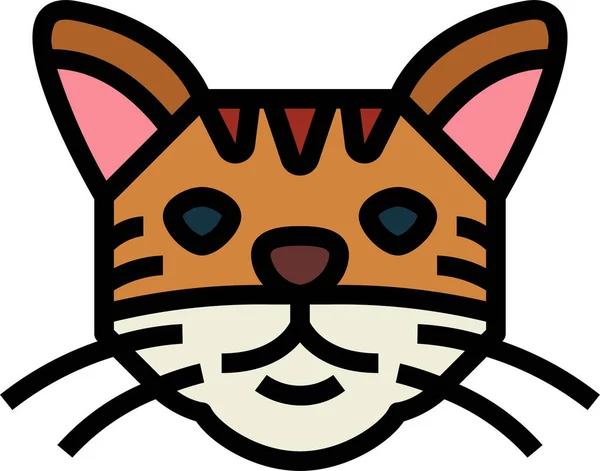 Animal Avatar Cat Icon Filled Outline Style Stock Vector by ©iconfinder  462135914