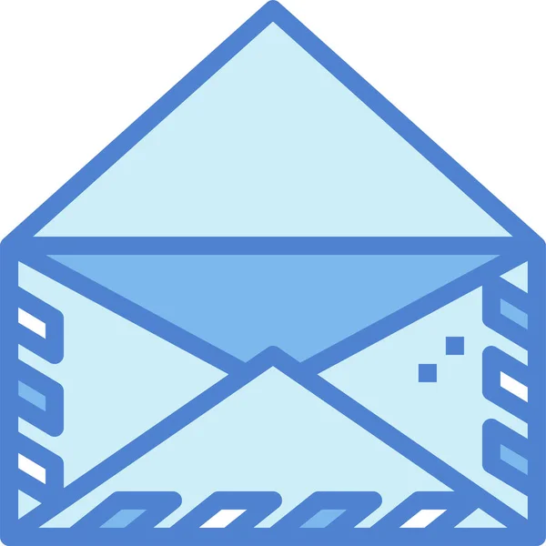 Ícone Interface Envelope Mail Estilo Esboço Preenchido — Vetor de Stock