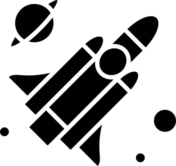 Fly Missile Science Icon Education School Learning Category —  Vetores de Stock