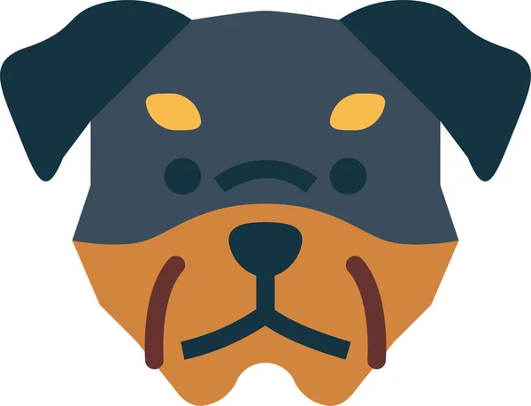 Rottweiler Hundehasser Ikone — Stockvektor