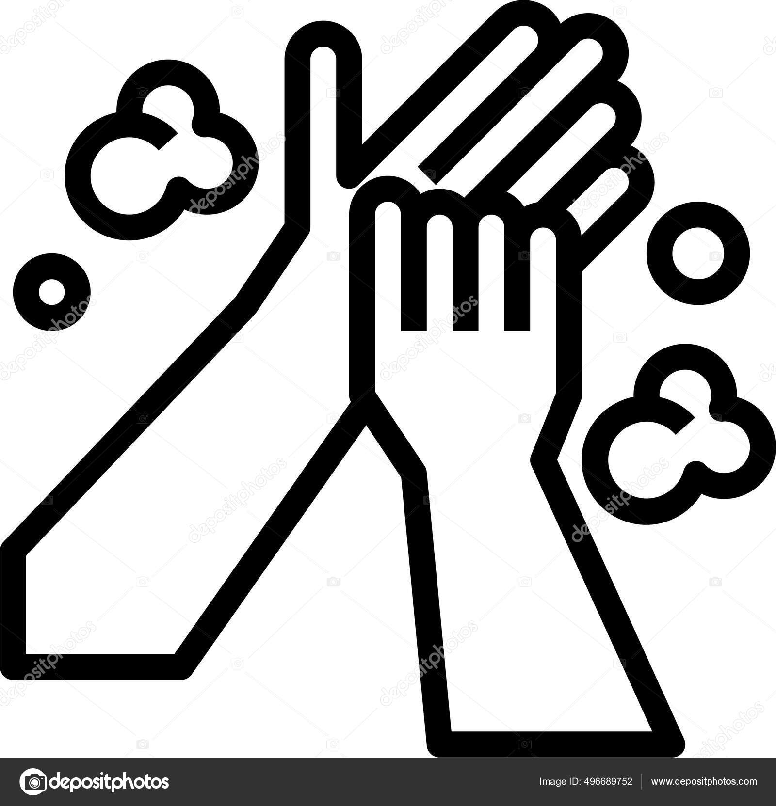 Cleaning Hand Hand Washing Icon Stock Vector by ©iconfinder 496689752