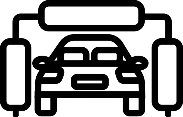 Icono Equipo Elemento Coche Estilo Esquema — Vector de stock