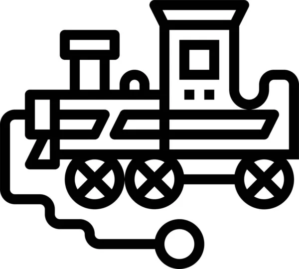 Toy Train Transportation Icon — Stock Vector