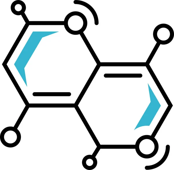 Dna Tıp Molekül Simgesi — Stok Vektör