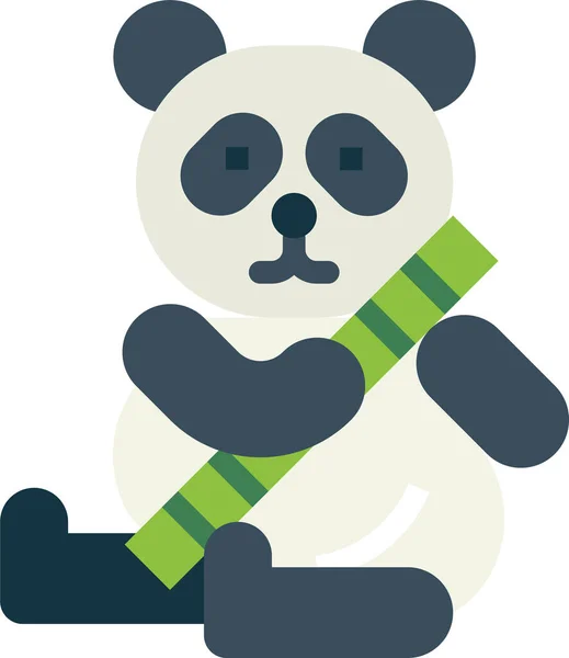 Tierikone Pandabär — Stockvektor