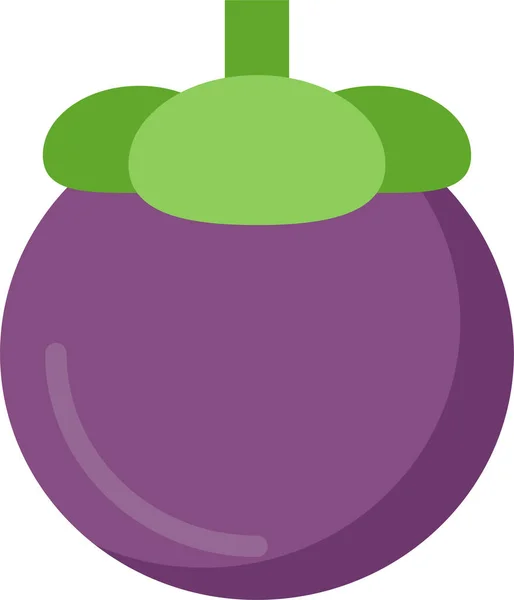 Comida Fruta Saludable Icono Estilo Plano — Vector de stock