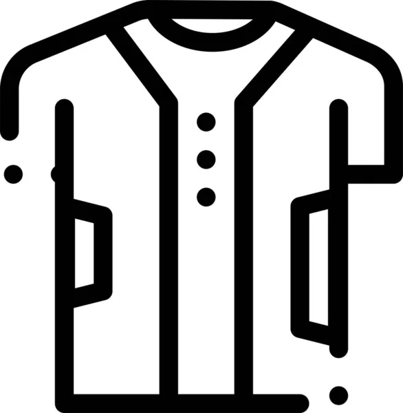 Stof Kleding Digitaal Icoon Omtrek Stijl — Stockvector