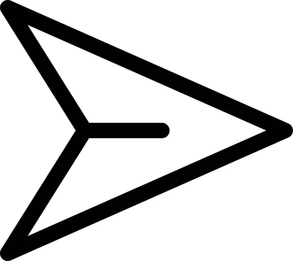 Ikona Papíru Šipkami Stylu Osnovy — Stockový vektor