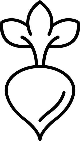Икона Приготовления Свеклы Ботаники — стоковый вектор