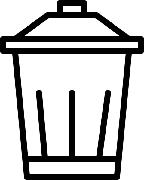 Bin Eliminar Icono Basura Categoría Dispositivos Electrónicos Electrodomésticos — Archivo Imágenes Vectoriales