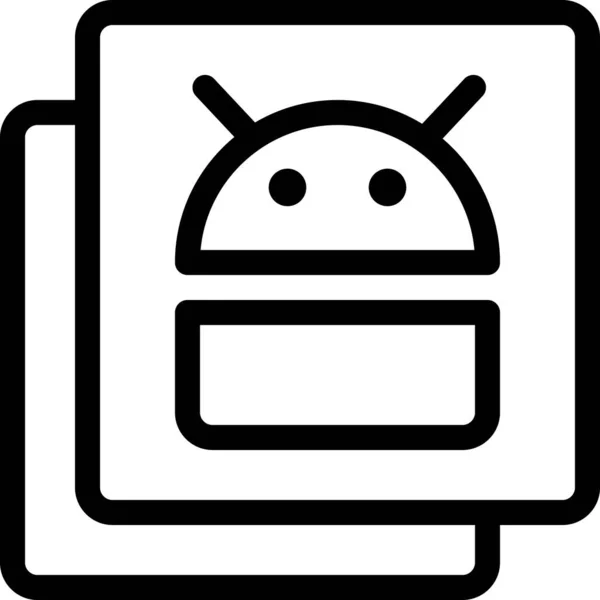 Icono Páginas Filtro Android Categoría Óptima Interfaz Usuario — Archivo Imágenes Vectoriales